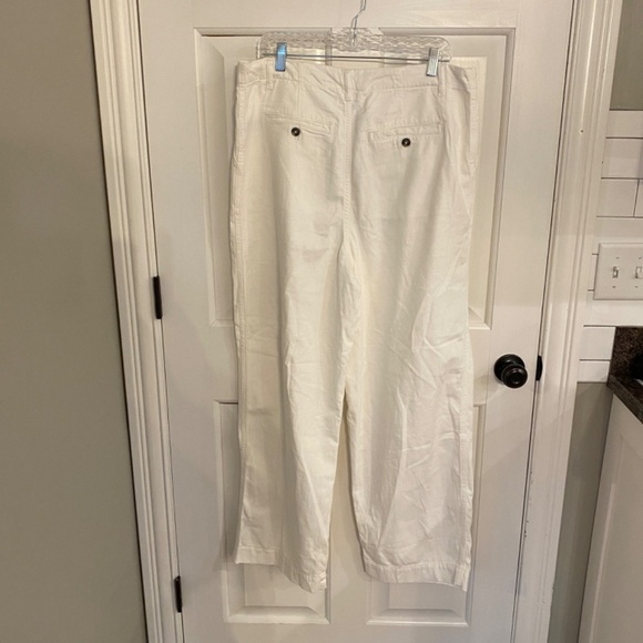 New! Free People Addy Wide leg easy fit chino Pant White nwot 33550 - Picture 8 of 16